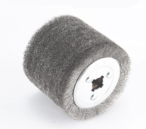 Surface Conditioning Tool 4.7" x 4" Stainless Steel Wire Brush Drum (0.29mm Wire) Abrasive Wire Wheel for Metal Surface Polishing Grinding Removing in Saudi Arabia