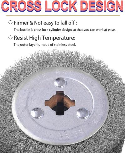 Surface Conditioning Tool 4.7" x 4" Stainless Steel Wire Brush Drum (0.29mm Wire) Abrasive Wire Wheel for Metal Surface Polishing Grinding Removing in Saudi Arabia