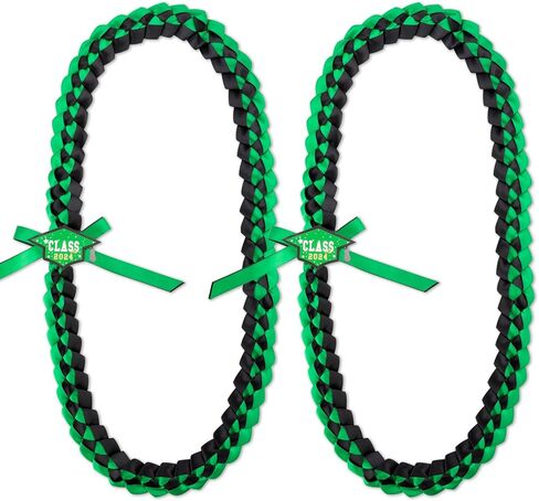 Geegoods Graduation Leis 2024 Ribbon Lei Graduation Money Lei لفئة 2024 التخرج قابل للتعديل قلادة هدية التخرج اكسسوارات الحفلات للنساء والرجال in Kuwait