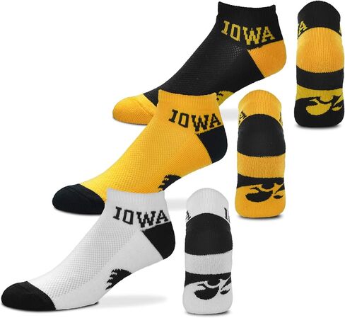 For Bare Feet NCAA Mens Money Ankle Socks-3 Pack-Oklahoma Sooners-Large (10-13) in Saudi Arabia