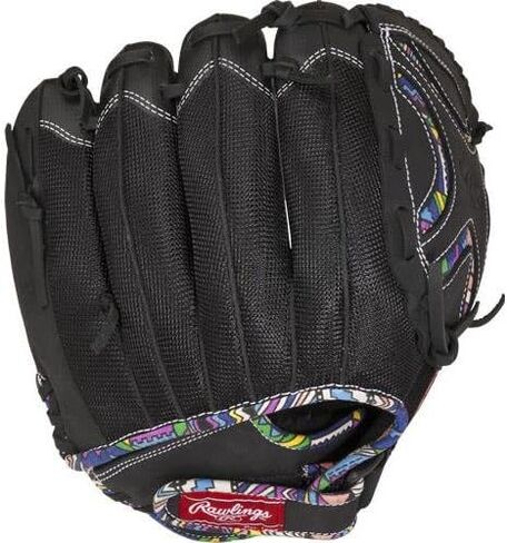 قفاز Rawlings Sporting Goods Champion Lite Series Sizenameinternal" مع شبكة سلة CL125B، أسود، 12.5 in Saudi Arabia