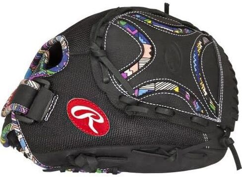 قفاز Rawlings Sporting Goods Champion Lite Series Sizenameinternal" مع شبكة سلة CL125B، أسود، 12.5 in Saudi Arabia
