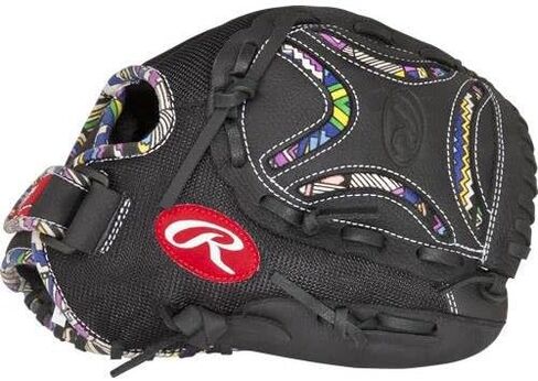 قفاز Rawlings Sporting Goods Champion Lite Series Sizenameinternal" مع شبكة سلة CL125B، أسود، 12.5 in Saudi Arabia