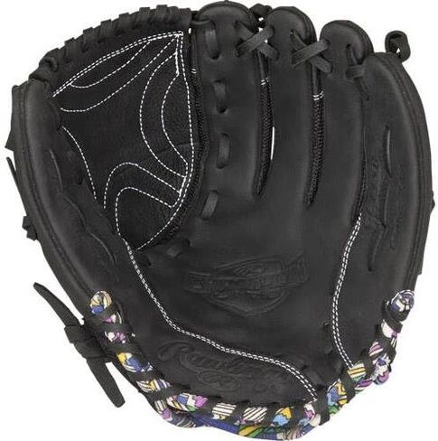 قفاز Rawlings Sporting Goods Champion Lite Series Sizenameinternal" مع شبكة سلة CL125B، أسود، 12.5 in Saudi Arabia