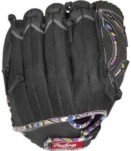 قفاز Rawlings Sporting Goods Champion Lite Series Sizenameinternal" مع شبكة سلة CL125B، أسود، 12.5 in Saudi Arabia