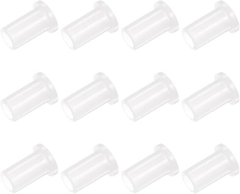 4 قطع من محامل الأكمام ذات الحواف المصنوعة من النايلون [تجويف 8 مم × 10 مم OD × طول 12.5 مم] البطانات البلاستيكية المصنوعة من النايلون للعمود، باللون الأبيض in Kuwait