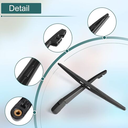 Rear Wiper Arm Blade Set - Replacement for Jeep Grand Cherokee 2005-2010 - Back Windshield Wiper Accessories, OEM 05139836AB, Blade:14" in Saudi Arabia