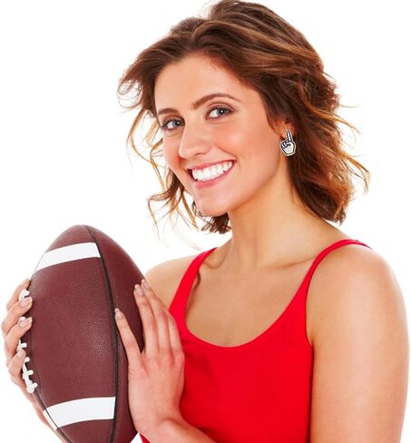 3 Pairs Football Earrings for Women Game Day Earrings Alloy Football Helmet Stud Earrings Fun Team Color Statement Earrings Game Day Team Supports Fan Jewelry Gift in Saudi Arabia