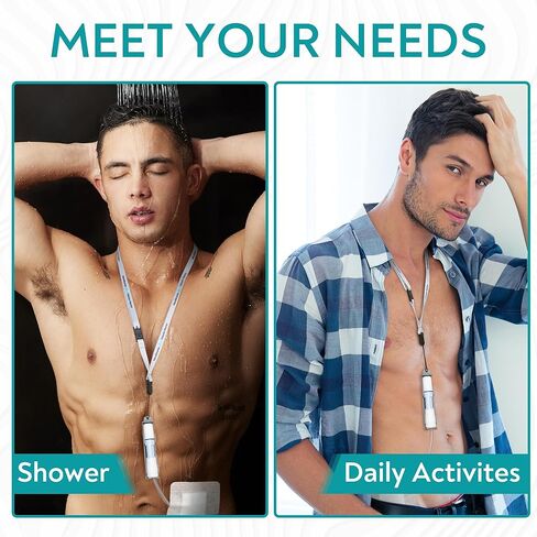 مجموعة نقل غسيل الكلى البريتوني الجديدة الحاصلة على براءة اختراع مجموعة ملحقات حامل القسطرة لباكستر. دعم دش آمن من PD للرجال والنساء مع قطعتين من حبل الرقبة القابل للتعديل مع ميزة الانفصال للسلامة (رمادي) in Kuwait