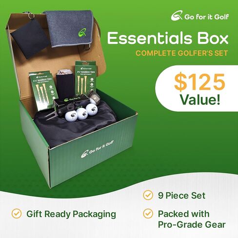 Gift Box - Ultimate Golf Kit Essentials for Men & Women, Premium Golfing Accessories, Golfer Training Tools & Gear - Signature Box (12 Items) in Saudi Arabia