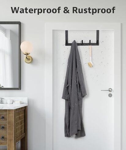 خطافات فوق الباب، خطاف تعليق للباب عالي التحمل، رف مناشف فوق الباب للحمام، شماعة مناشف للباب لتعليق قبعة الملابس in Kuwait