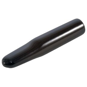 Caplugs 99390423 Plastic Cap with Flat Pull Tab. VFC-207-16, Vinyl, Cap ID 0.207" Length 1.000", Black (Pack of 200)