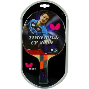 Butterfly Timo Boll Carbon Fiber Ping Pong Paddle | ITTF Approved Table Tennis Racket | Ping Pong Sponge and Rubber | Carbon Layers in Ping Pong Racket for Power | Professional Ping Pong Paddle