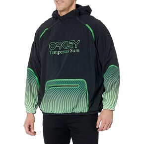 Oakley Men's Tempestas Sum Anorak Jacket, Blackout