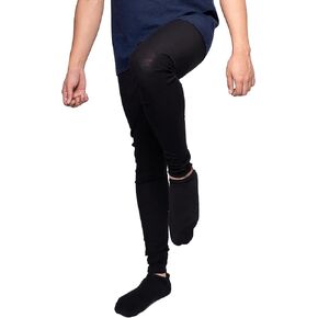 Arms of Andes - Men's Alpaca Wool Leggings: 160 Ultralight - Navy Blue XXL