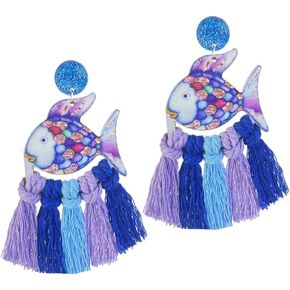 Funny Teacher Earrings Back to School Gift Earrings Pencil Cat Dangle Earrings with Tassel Teachers Day Earrings for Women