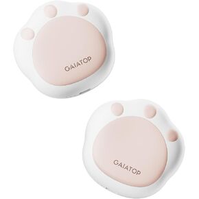 Gaiatop Hand Warmers Rechargeable, 2 Pack Cute Cat Paw Shaped 3 Levels 4000 mAh Electric Hand Warmer, Reusable Portable Pocket Hot Hands Heater Gifts for Women Men Raynauds Hunting Camping