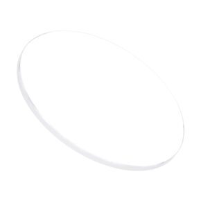 Watch Glass Crystal Lens, 24mm Diameter 0.8mm Thick, Round Flat Mineral Ultra-Clear Watch Glass Replacements - (Applications: for Watchmaker DIY Repairs)