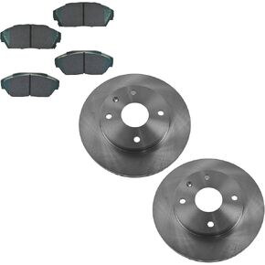 Brake Pad & Rotor Kit Metallic Front for Aerostar Ranger B2300 B3000