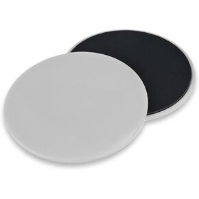 Core Sliding Discs, Core Sliders for Working Out, Dual Sided, Workout Sliders Disc, Exercise Sliders Fitness Discs, Exercise Sliders for Working Out Fitness Discs for Pilates Women Men, 2 Pack(Grey)
