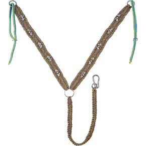 Harrison Howard Equestrian Horse Breast Collars Braided Paracord Chest with Personalized Beading Paracord Horse Tack