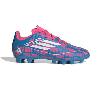 adidas F50 Club Youth Firm Ground Soccer Shoes - Comfortable Fit with Textured Synthetic Upper and Versatile Outsole