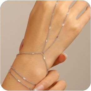 حلقة سوار سلسلة اليد سوار البنصر للنساء سلسلة اليد أساور حلقة للنساء in Kuwait