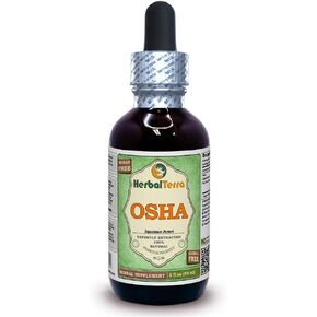 OSHA (Ligusticum Porteri) Glycerite, Dried Roots Alcohol-Free Liquid Extract 2 oz