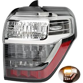 Full LED Taillights, Compatible with 2021-2024 GMC Yukon SLE SLT AT4 Denal, Replace 84816393 Led Driving Reverse Brake Turn Signal Lighting Rear Right Passenger Side Outer Tail Lights Assembly