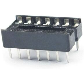 Gump's grocery 50PCS 14pin DIP IC Socket Adaptor Solder Type Socket Pitch Dual Wipe Contact