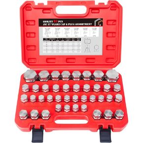 80 PC ORFS Master Industrial Hydraulic Cap and Plug Hose Tube and Pipe Fitting Kit Cap and Plug Kit Precision Threading in ORFS and 37° Dash Sizes 4 6 8 10 12 16