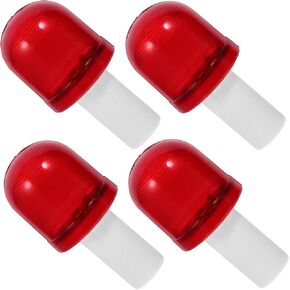 Holibanna 4 Pack Traffic Cone Topper Warning Led Light, Roadblock Flasher Lamp 360 Degree Visible for Traffic Safety and Emergencies