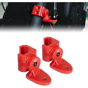 KEMIMOTO 2PCS UTV Whip Light Mounts Flag Pole Mounts Light Bar Brackets CB Antenna Mounts, Compatible with Polaris Ranger General Can-Am Defender Commander Maverick Sport Trail Pro-Fit Cage, Black