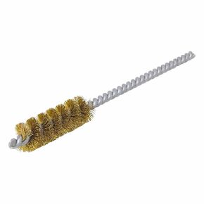 Brush Research 83 Series Tube Brush-Cut For Power, .500" Brush Diameter, Brass .005" Wire Fill, 1.5" Brush Length, 5" Overall Length, Made in USA (Pack of 12)