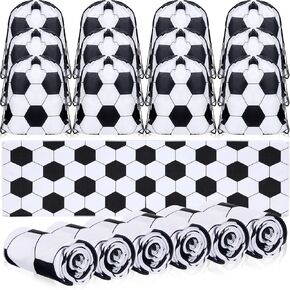 Hahafelt 24 Pcs Team Gifts, Including 12 Pcs Cooling Towels, 12 Pcs Drawstring Backpack Sports Party Favor for Kids Teens Players Athletes Gifts Sport Party Supplies in Kuwait