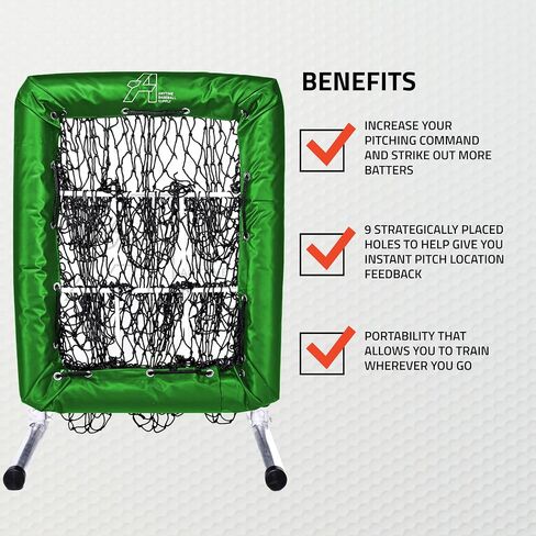 Anytime Baseball No Hitter 9 Hole Pitching Net Strike Zone Net in Saudi Arabia