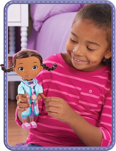 Doc McStuffins Toy Hospital Doc 8.5 Inch Articulated Doll with Doctor Accessories, Kids Toys for Ages 3 Up by Just Play in Saudi Arabia