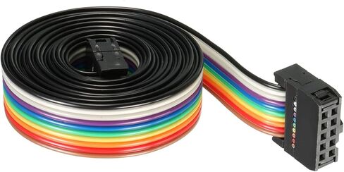 DMiotech 1 Pack 16 Pins IDC Flat Ribbon Cable 148cm Length 2.54mm Pitch Breadboard Jumper Wires for Electronic Projects Type-C in Saudi Arabia