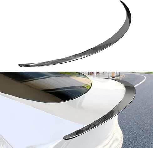 2024 Newest Real Carbon Fiber Spoiler for Tesla Model Y 2024-2020 Sporty Rear Trunk Lip for Tesla Model Y Accessories 2024-2020 Glossy Black in Saudi Arabia