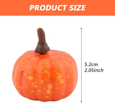 Tookie 24pcs Artificial Pumpkin, Mini Fall Lifelike Foam Pumpkin Halloween Decoration Fake Pumpkin Set for Table Centerpiece Thanksgiving Wedding Party Supplies in Saudi Arabia