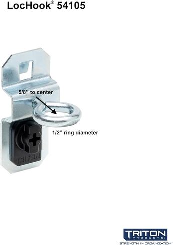 Triton Products 57500 LocHook Zinc Plated Steel Binclip for LocBoard, 5-Pack in Saudi Arabia