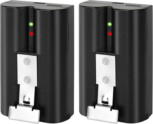 2-Pack Replacement for Ring Battery Compatible with Ring-Doorbell Camera 2/3/4/3plus, Stick Up Cam and Spotlight Cam and Peephole Cam, Rechargeable 3.65V 6040mAh Battery in Saudi Arabia
