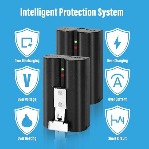 قطعتان بديلتان لبطارية Ring المتوافقة مع كاميرا Ring-Doorbell 2/3/4/3plus، وكاميرا Stick Up وكاميرا Spotlight وكاميرا ثقب الباب، بطارية قابلة لإعادة الشحن 3.65 فولت 6040 مللي أمبير في الساعة in Kuwait