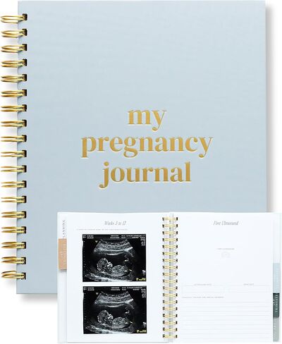Lamare Pregnancy Journal for First Time Moms 2024 and Experienced Mothers | 150 Pages Pregnancy Planner with Weekly Organizers, Heartwarming Prompts, & Photo Slots | Spiral Binding, 7.2 x 9.3 inches in Kuwait