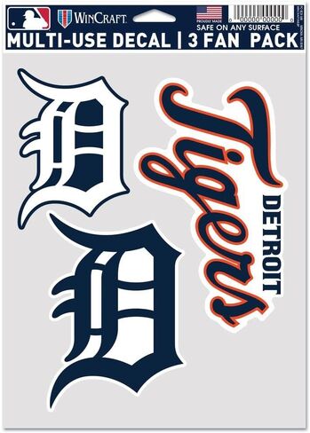 Wincraft MLB Detroit Tigers Decal Multi Use Fan 3 Pack, Team Colors, One Size in Saudi Arabia