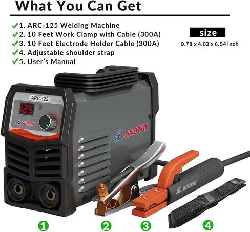 Stick Welder 210Amp Large LED Display Digital Inverter IGBT Welding Machine,110V/220V Dual Voltage Hot Start Portable MMA ARC Welder Machine in Kuwait