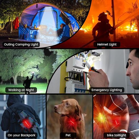 Upgrade High Lumen Super Bright 6 LED Bike Light for Night Riding,Rechargeable Bicycle Headlight with Taillight-5+5 Modes,Waterproof Bike Headlight,Long Runtime for Mountain Offroad Cycling Commuting in Saudi Arabia