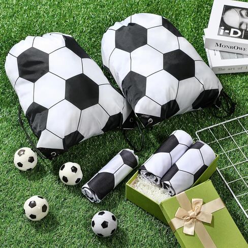 Hahafelt 24 Pcs Team Gifts, Including 12 Pcs Cooling Towels, 12 Pcs Drawstring Backpack Sports Party Favor for Kids Teens Players Athletes Gifts Sport Party Supplies in Kuwait