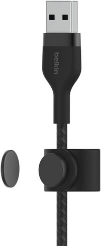 Belkin BoostCharge Pro Flex Braided USB Type A to Lightning Cable (2M/6.6FT), MFi Certified Charging Cable for iPhone 14, 13, 12, 11, Pro, Max, Mini, SE, iPad and More - Pink in Kuwait