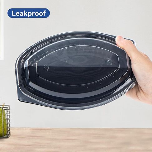 To Go Containers, 7.8'' Plastic Clamshell Food Containers with Lids Disposable 30 OZ BPA-Free 65-Pack 3 Compartment Heavy-Duty Reusable Meal Prep White To Go Boxes for Food Storage in Saudi Arabia